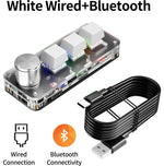 Bluetooth Macro Mechanical Keypad – 3-Key RGB Hotswap Red Switch Custom Programming Pad for Gaming, Photoshop & Productivity