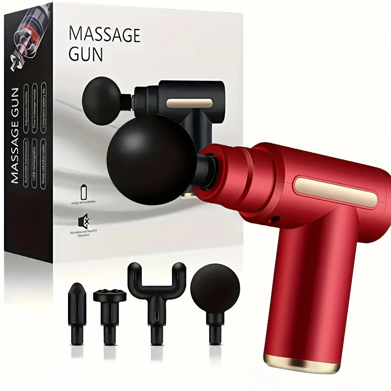 Button Fascia Gun Deep Tissue Massage Mini Lightweight and Adjustable Speed Massage Equipment Suitable for the Body
