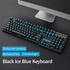 Ultra-Thin Silent Wired Keyboard Gaming Notebook Luminous Blue Pink Girls Retro Punk Office Mechanical Feel