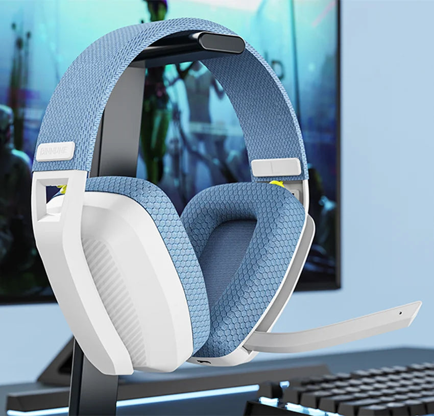 BINNUNE BW06 Bluetooth Headsets Gamer with Mic Wireless 2.4GHz Gaming Headphones with Microphone for PS5 PS4 PC Mac Playstation