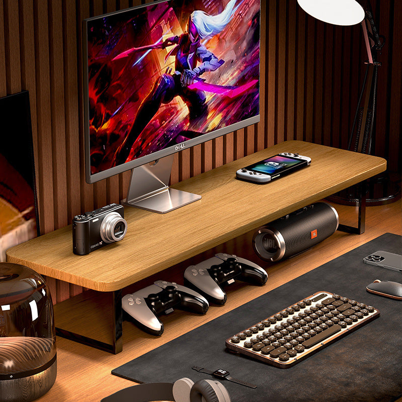 Gaming Monitor Stand Riser – Desktop Computer Elevated Base with Storage for Office & E-Sports Setup