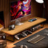 Gaming Monitor Stand Riser – Desktop Computer Elevated Base with Storage for Office & E-Sports Setup