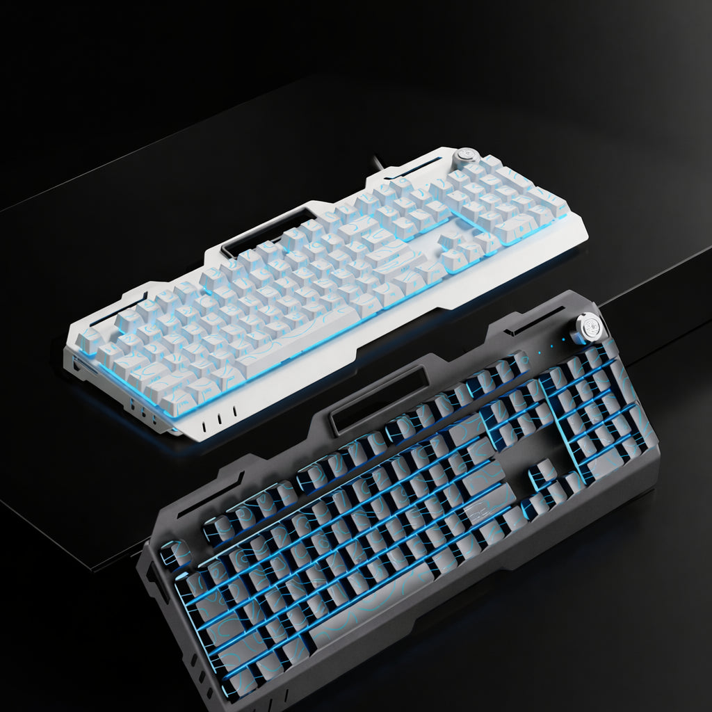 Forerunner GX810 Mechanical Gaming Keyboard & Mouse Set – Wired RGB E-Sports Keyboard for Office & PC