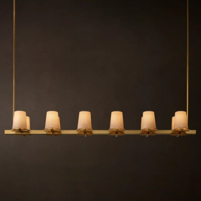 Luxury Copper Fabric Shade Lighting Collection