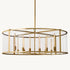 Modern Copper & Glass Chandelier Collection