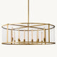 Modern Copper & Glass Chandelier Collection