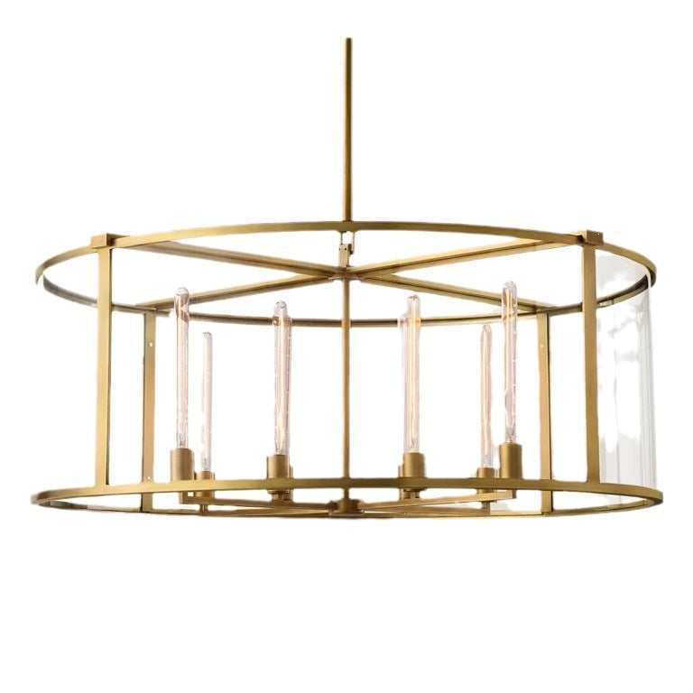 Modern Copper & Glass Chandelier Collection