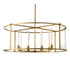 Modern Copper & Glass Chandelier Collection
