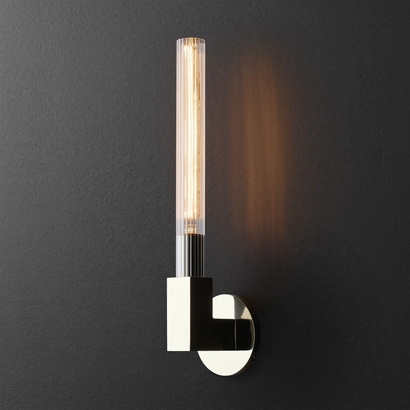 Modern Copper Glass Wall Sconce