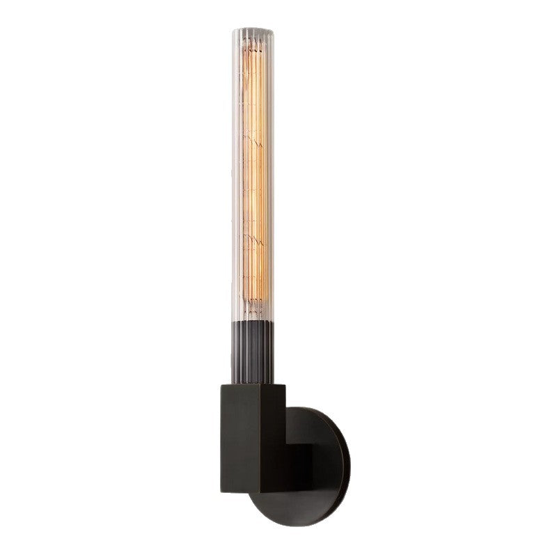 Modern Copper Glass Wall Sconce