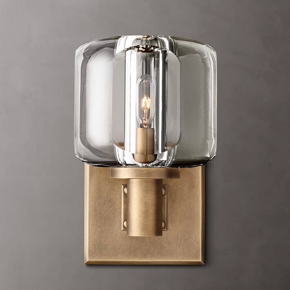 Luxury Copper Crystal Wall Sconce