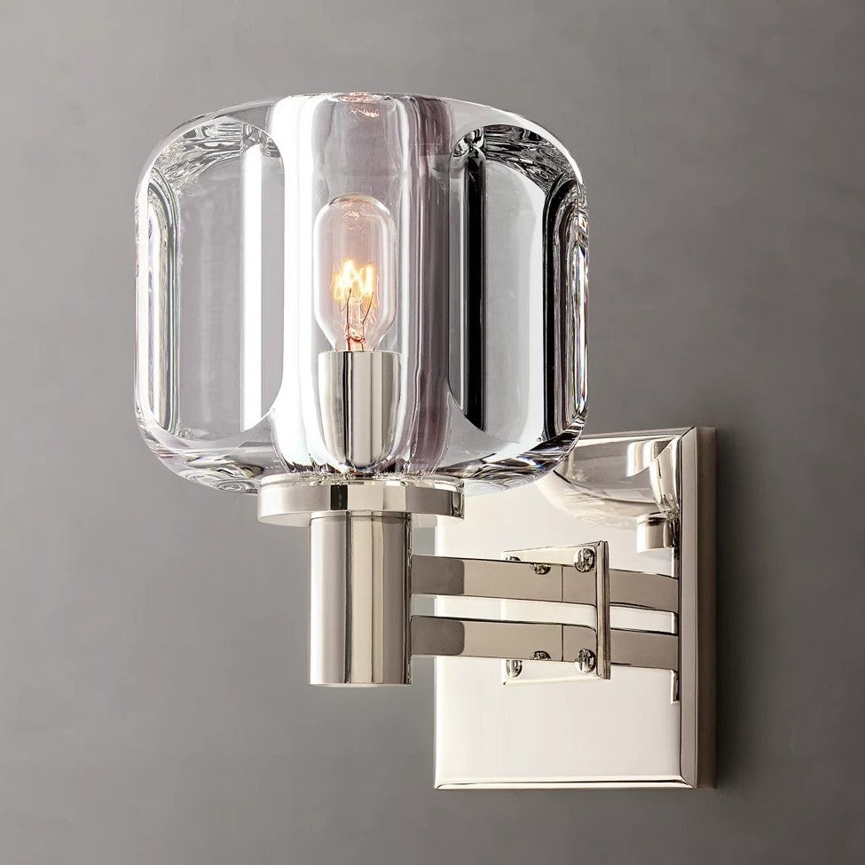 Luxury Copper Crystal Wall Sconce