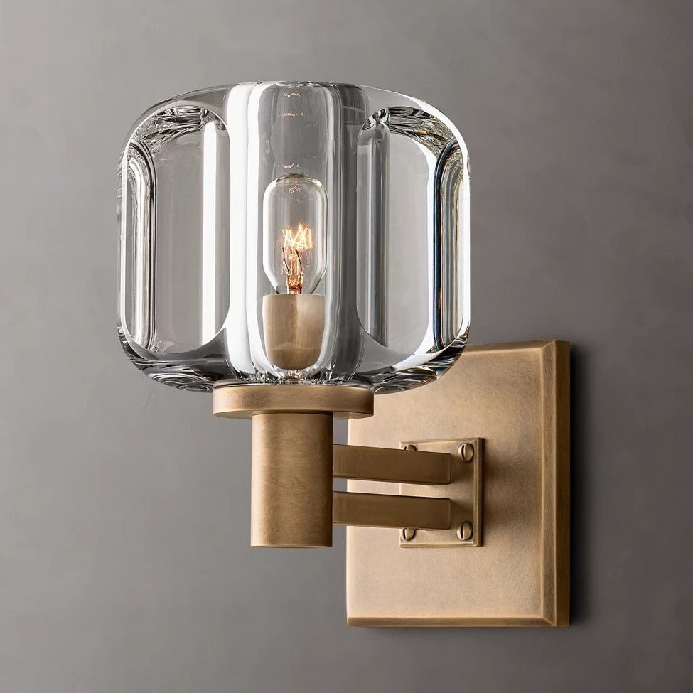 Luxury Copper Crystal Wall Sconce