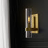 Modern Copper Glass Wall Sconce