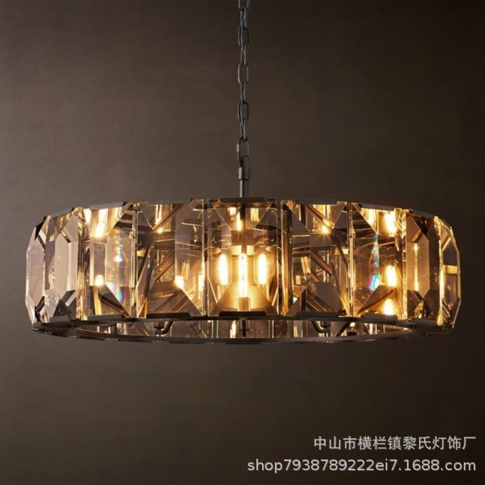 Luxury Copper Crystal Chandelier