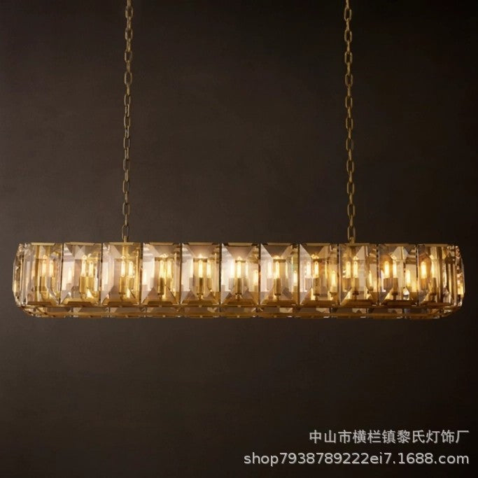 Luxury Copper Crystal Chandelier