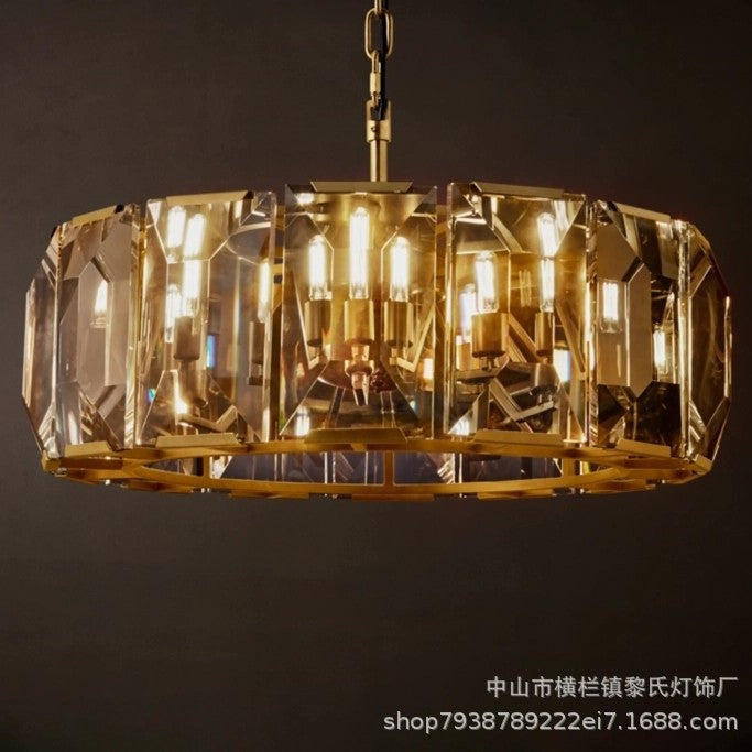 Luxury Copper Crystal Chandelier