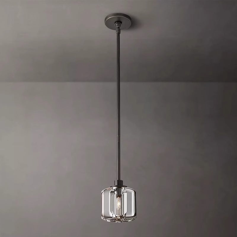 Luxury Copper Crystal Pendant Light