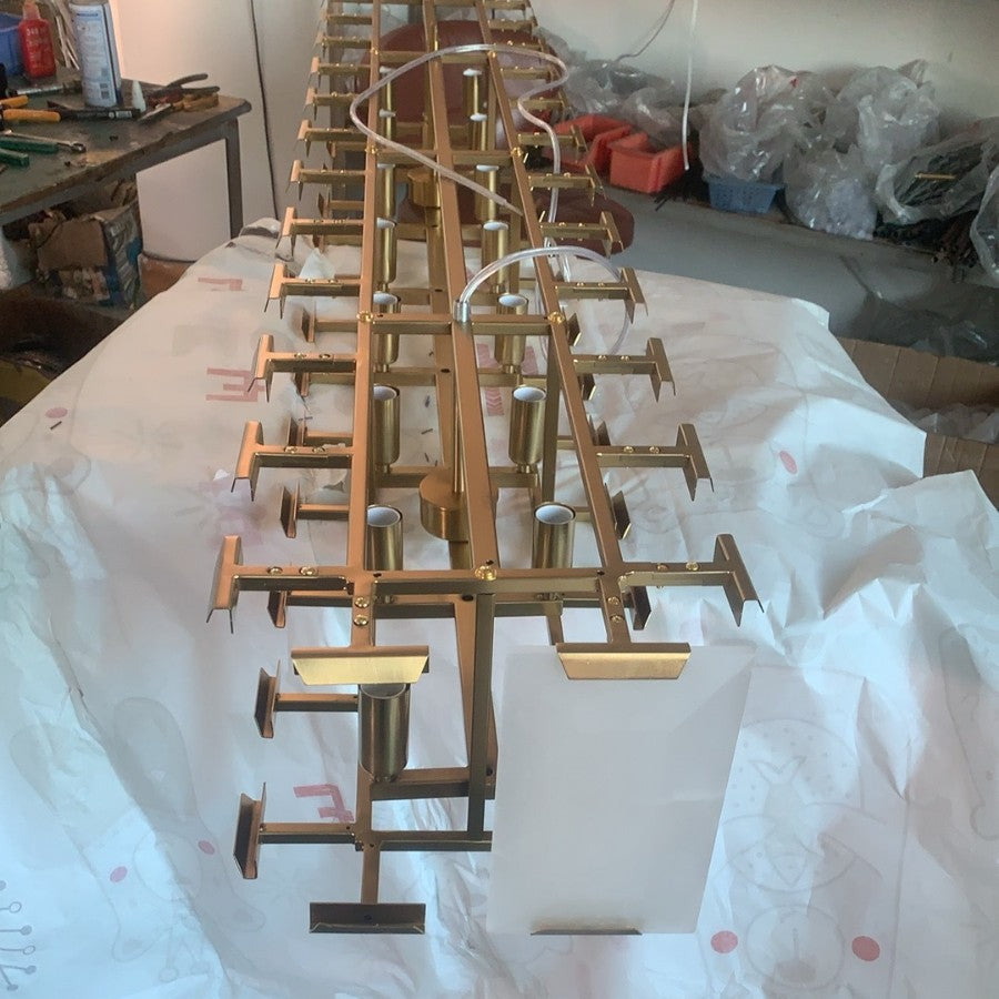 Luxury Marble Linear Chandelier