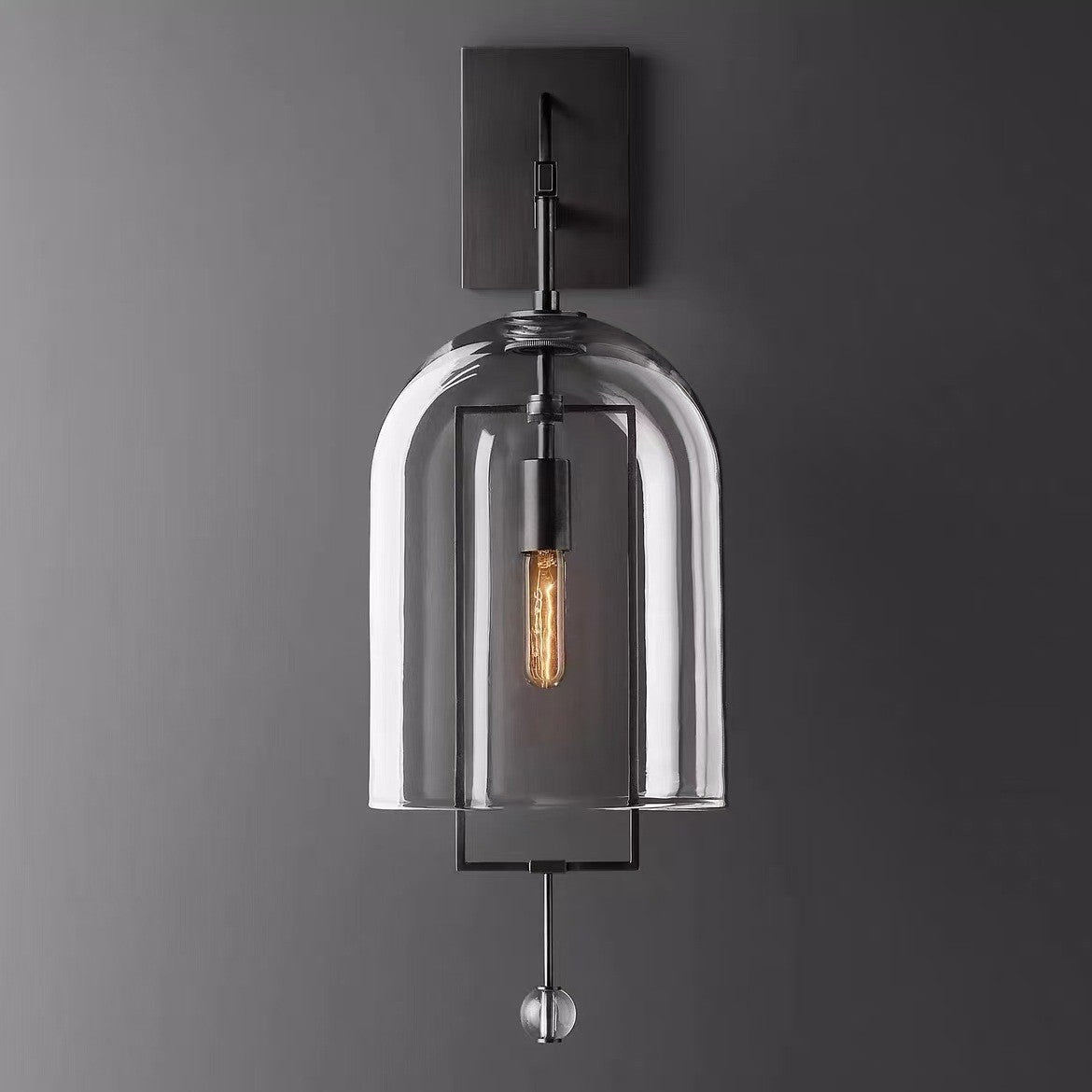 Luxury Copper Glass Wall Sconce
