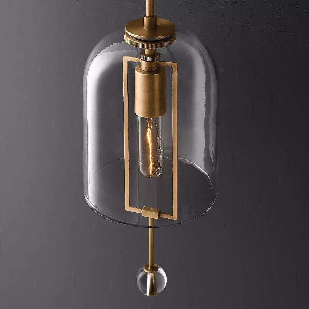 Luxury Copper Glass Wall Sconce
