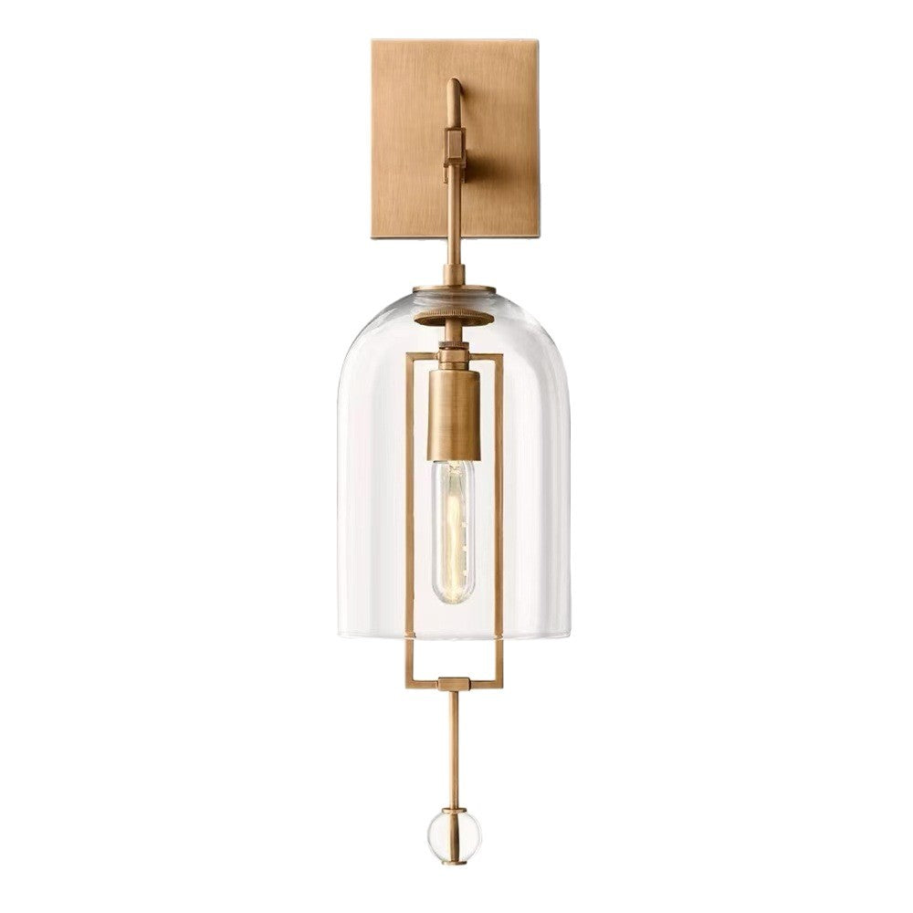 Luxury Copper Glass Wall Sconce