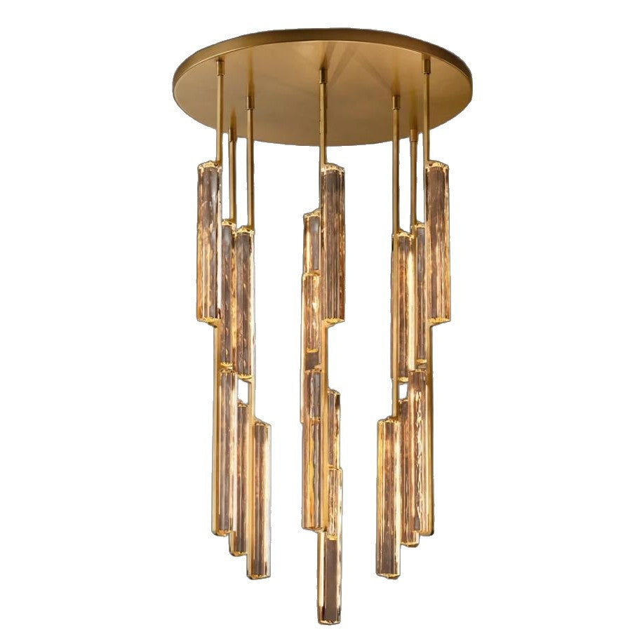 Luxury Crystal Spiral Staircase Chandelier