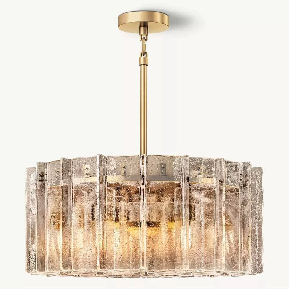 Luxury Copper & Glass Chandelier Collection