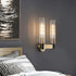 Vintage Copper Glass Wall Sconce