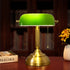 Vintage Copper Glass Table Lamp