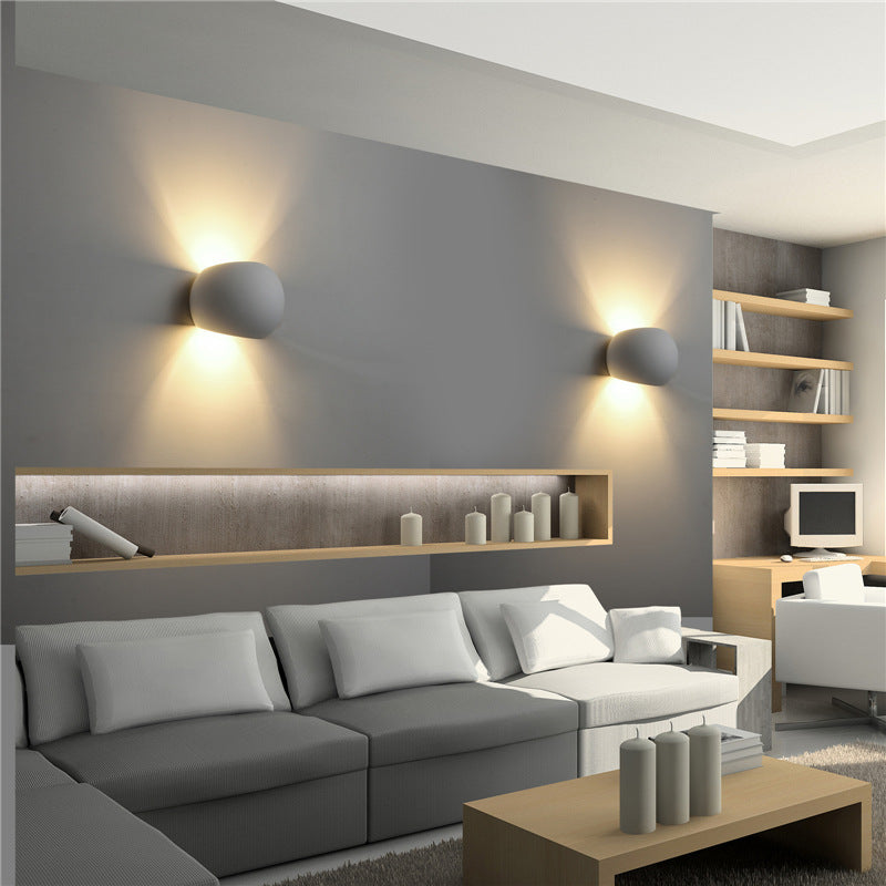 Modern Up & Down Gypsum Wall Sconce