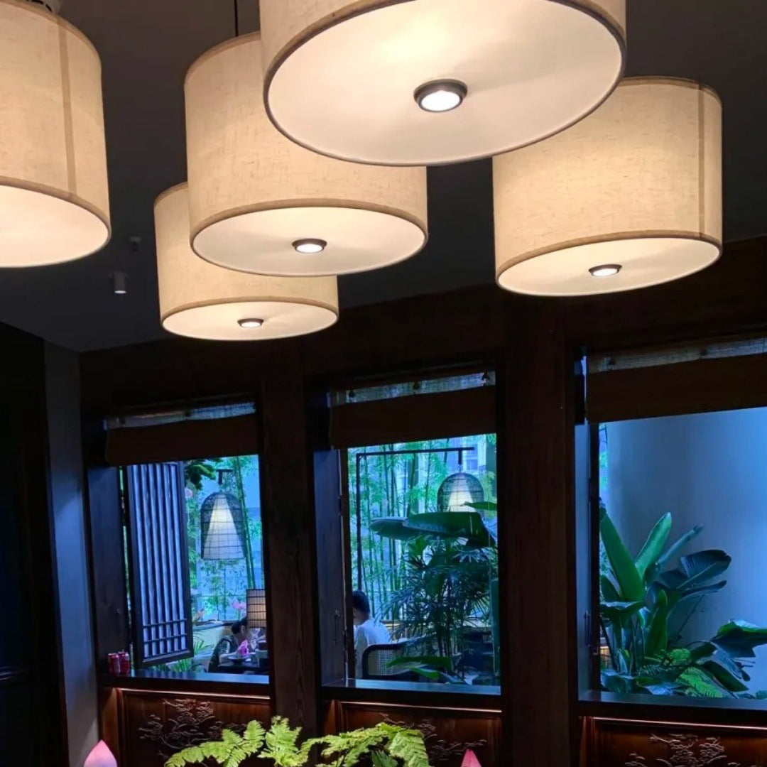 Modern Fabric Pendant Light