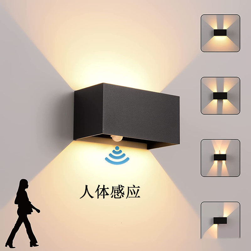 Modern Waterproof LED Wall Sconce with Motion Sensor