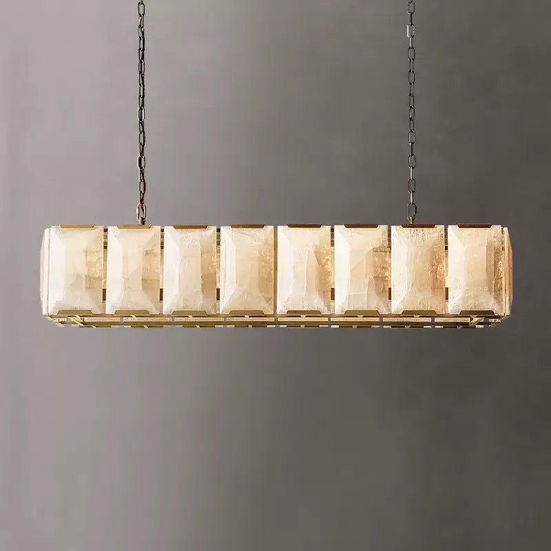 Modern Marble Island Chandelier