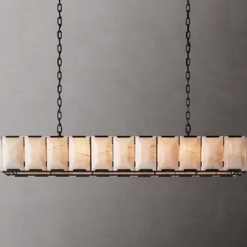Modern Marble Island Chandelier