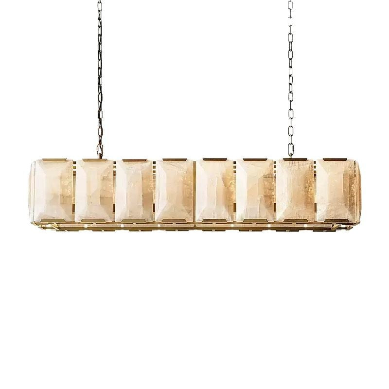 Modern Marble Island Chandelier