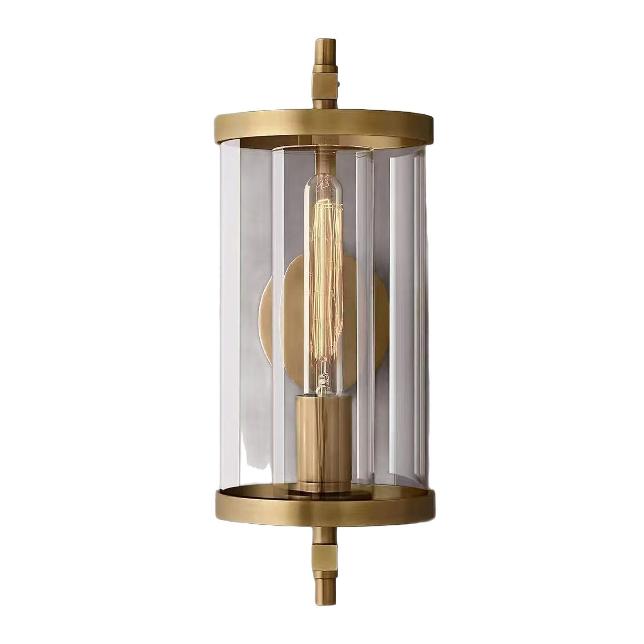 Modern Iron & Glass Wall Sconce