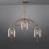 Modern Copper Glass Pendant Light