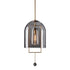 Modern Copper Glass Pendant Light