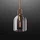 Modern Copper & Crystal Pendant Light