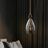Modern Copper & Crystal Pendant Light