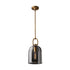 Modern Copper & Crystal Pendant Light