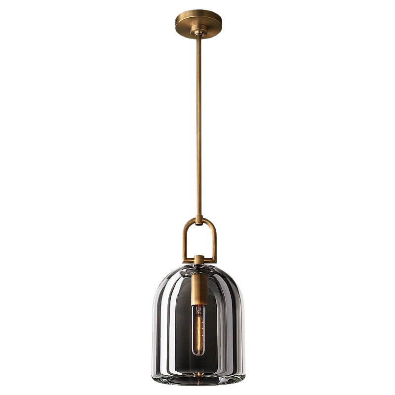 Modern All-Copper Crystal Pendant Light