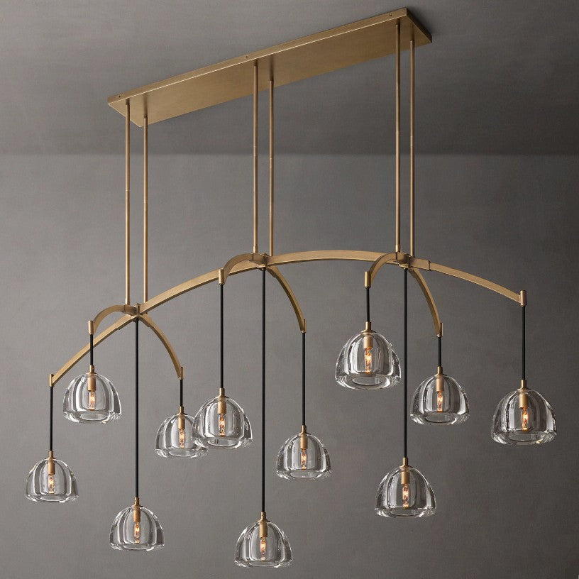 Modern All-Copper Crystal Chandelier