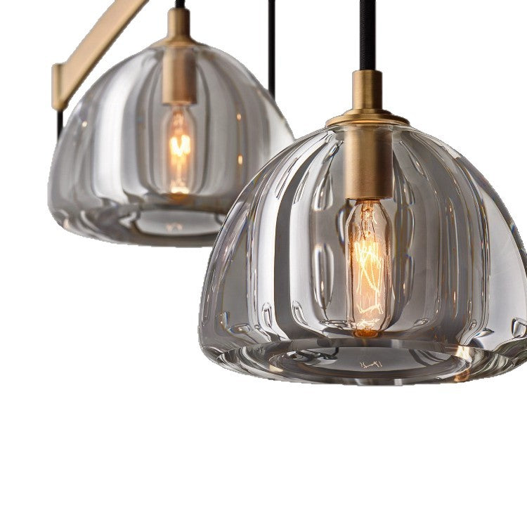 Modern All-Copper Crystal Chandelier