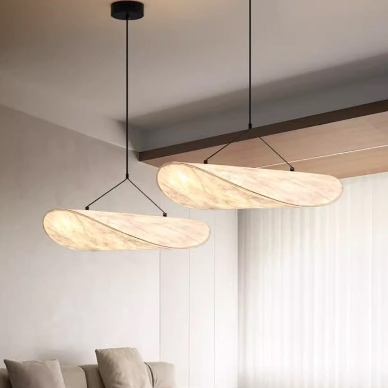 Japanese Zen Silk Cloud Pendant Light – Wabi-Sabi Nordic Hanging Chandelier for Bedroom, Dining Room & Tea Room