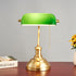Vintage Copper Glass Table Lamp