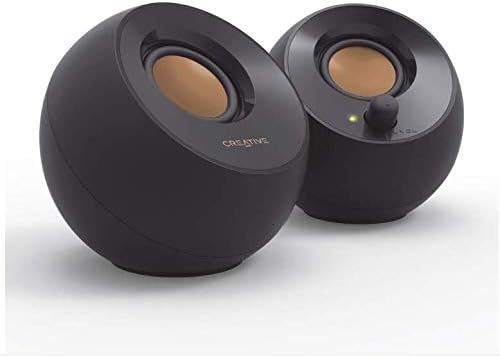 Creative Pebble 2.0 USB-Powered Desktop Speakers with Far-Field Drivers and Passive Radiators for PCs and Laptops