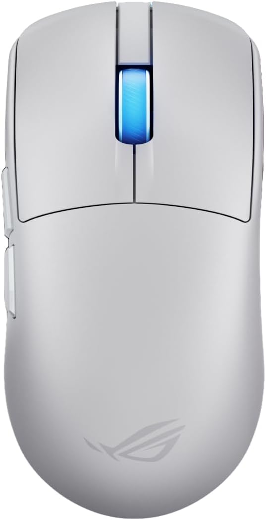 ASUS ROG Harpe II Ace Wireless Esports Gaming Mouse – 2025, Pro-Tested, Right-Handed, 48g Lightweight, Tri-Mode Connectivity, 42K DPI, 8K Polling, 101Hr Battery, Web-Based Tool, PC/Mac Support - White
