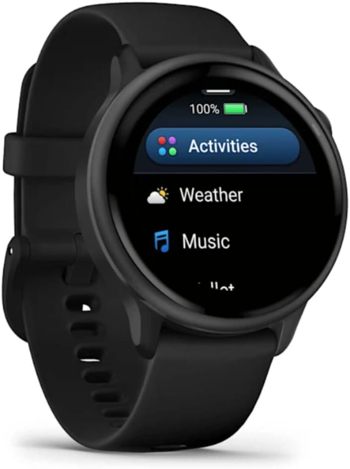 Garmin vívoactive® 6, Health and Fitness GPS Smartwatch, AMOLED Display, Up to 11 Days of Battery, Slate with Black Band
